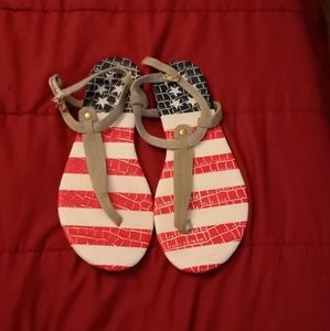 Patriotic sandals